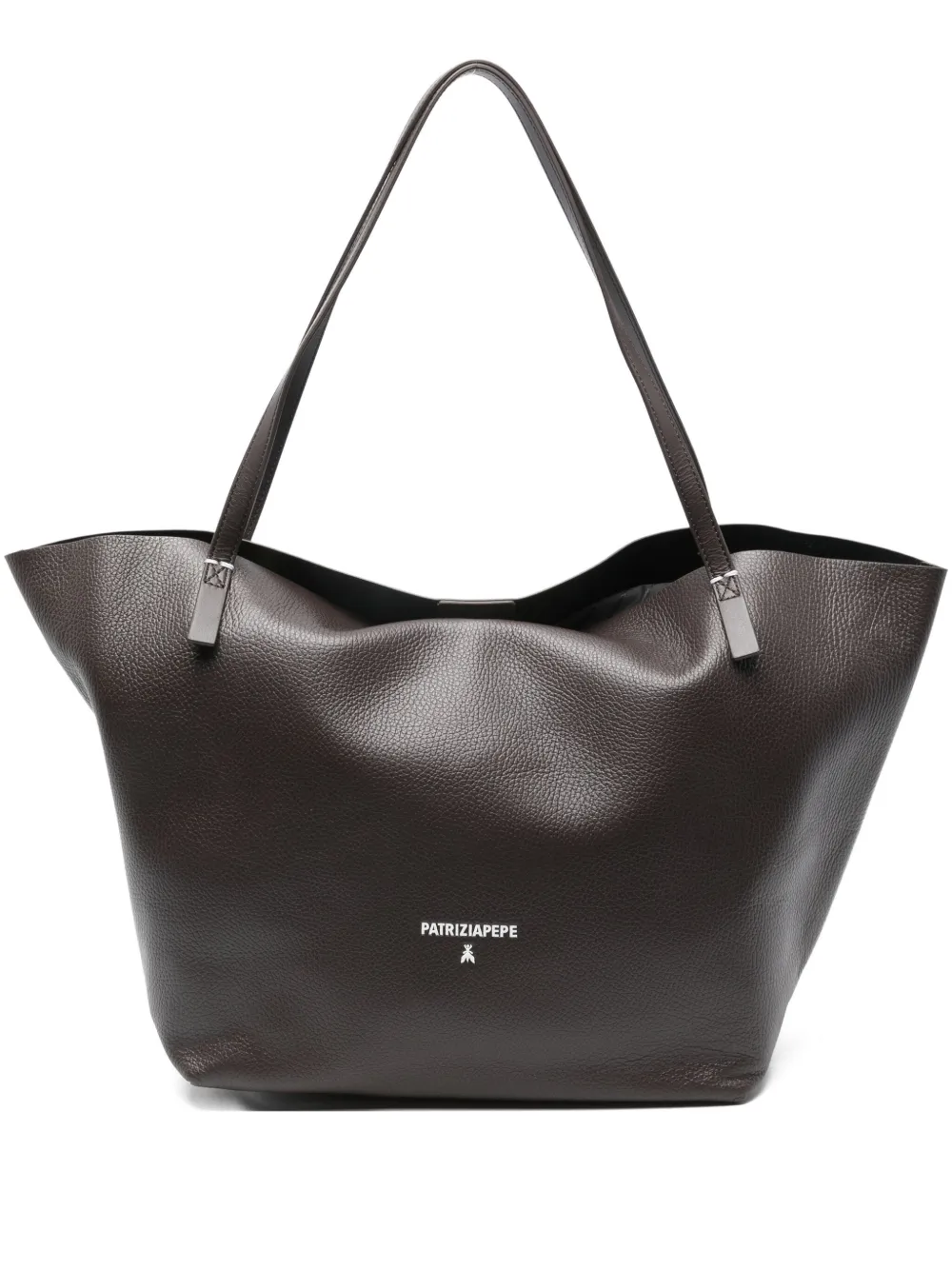 

Сумка через плечо с логотипом Patrizia Pepe, коричневый