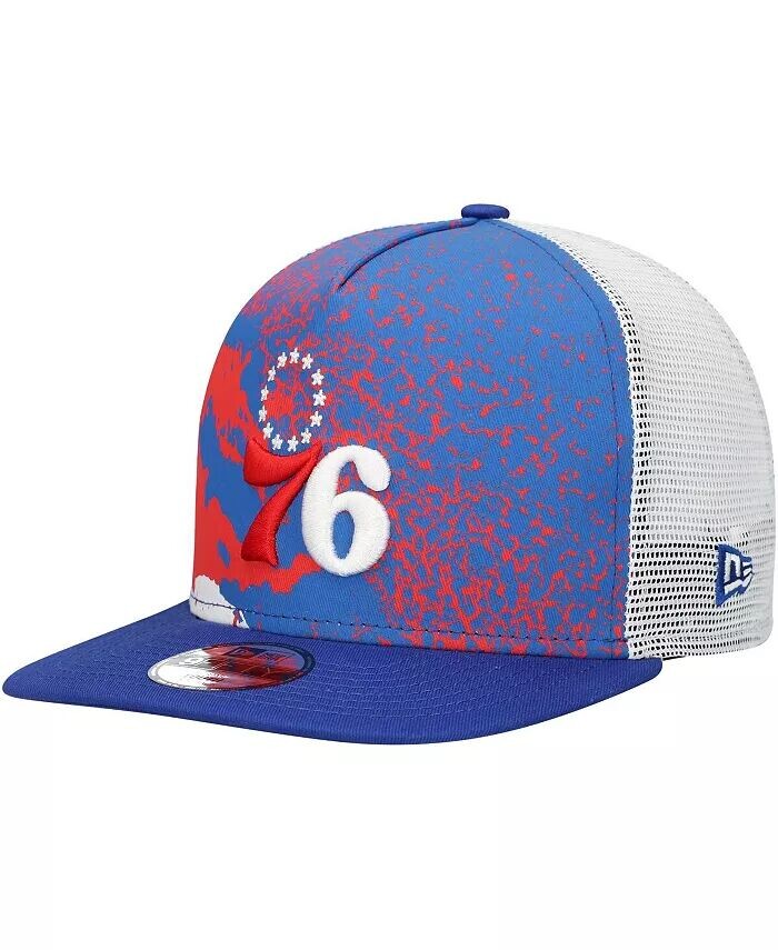 

Кепка-кепка 9FIFTY для больших мальчиков и девочек Royal Philadelphia 76ers Court Sport New Era