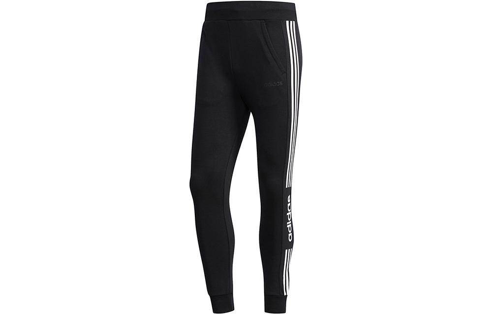 Adidas Neo Трикотажные спортивные штаны мужские черные — фото 2