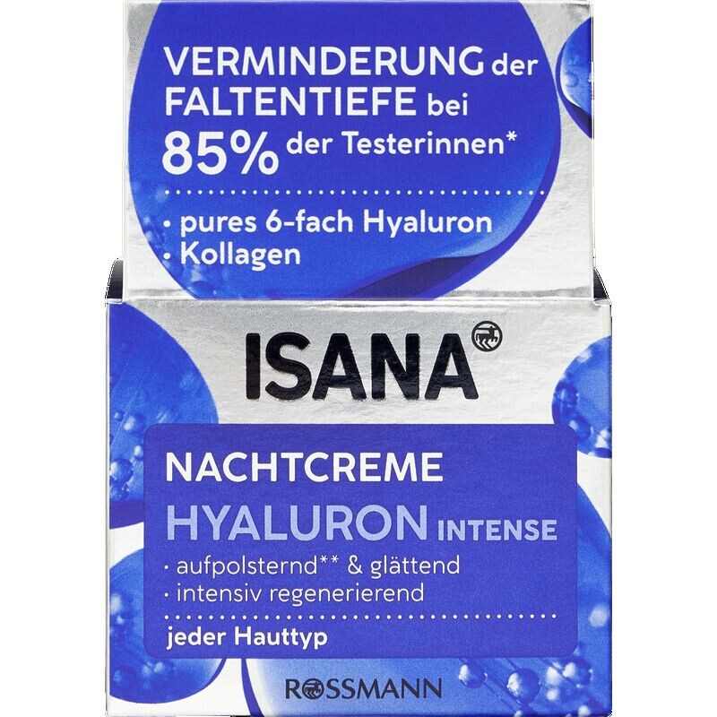 

Гиалуроновый интенсивный ночной крем ISANA, 50 ml