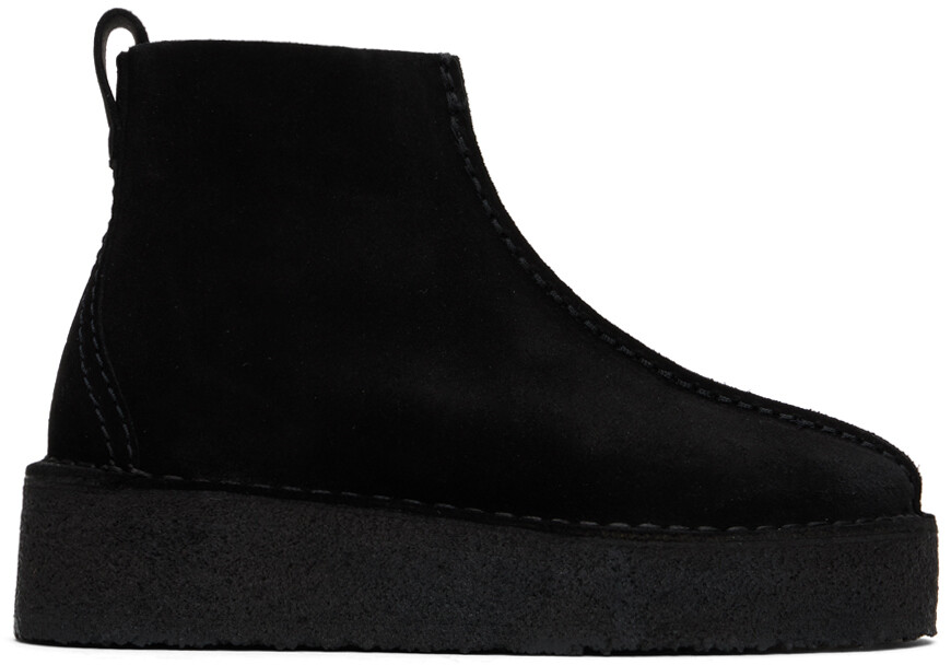 Черные ботинки Trek на танкетке Clarks Originals