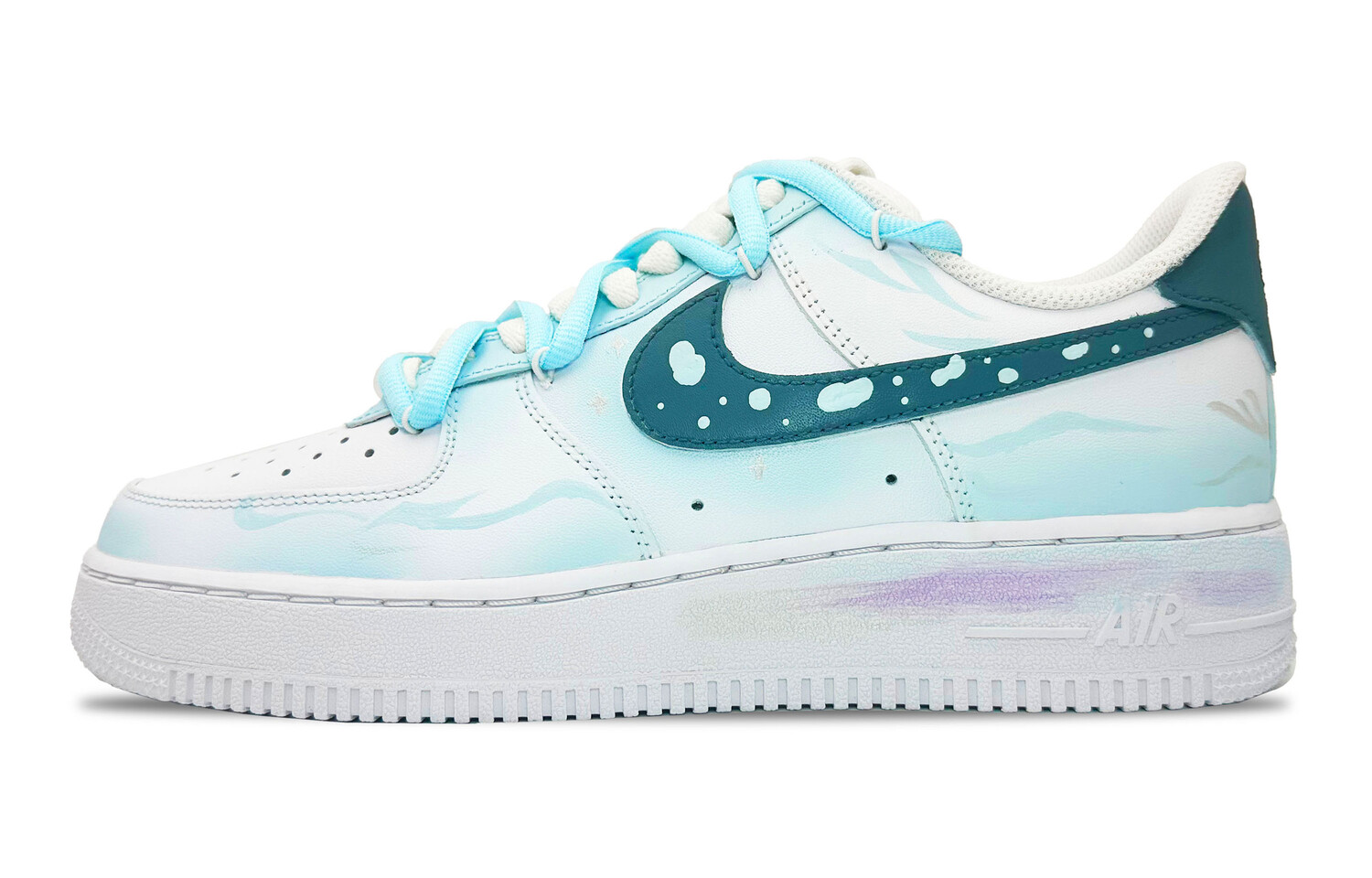 

Кроссовки Nike Air Force 1 Skateboarding Shoes Men Low-top Sky Blue, голубой, Синий, Кроссовки Nike Air Force 1 Skateboarding Shoes Men Low-top Sky Blue, голубой