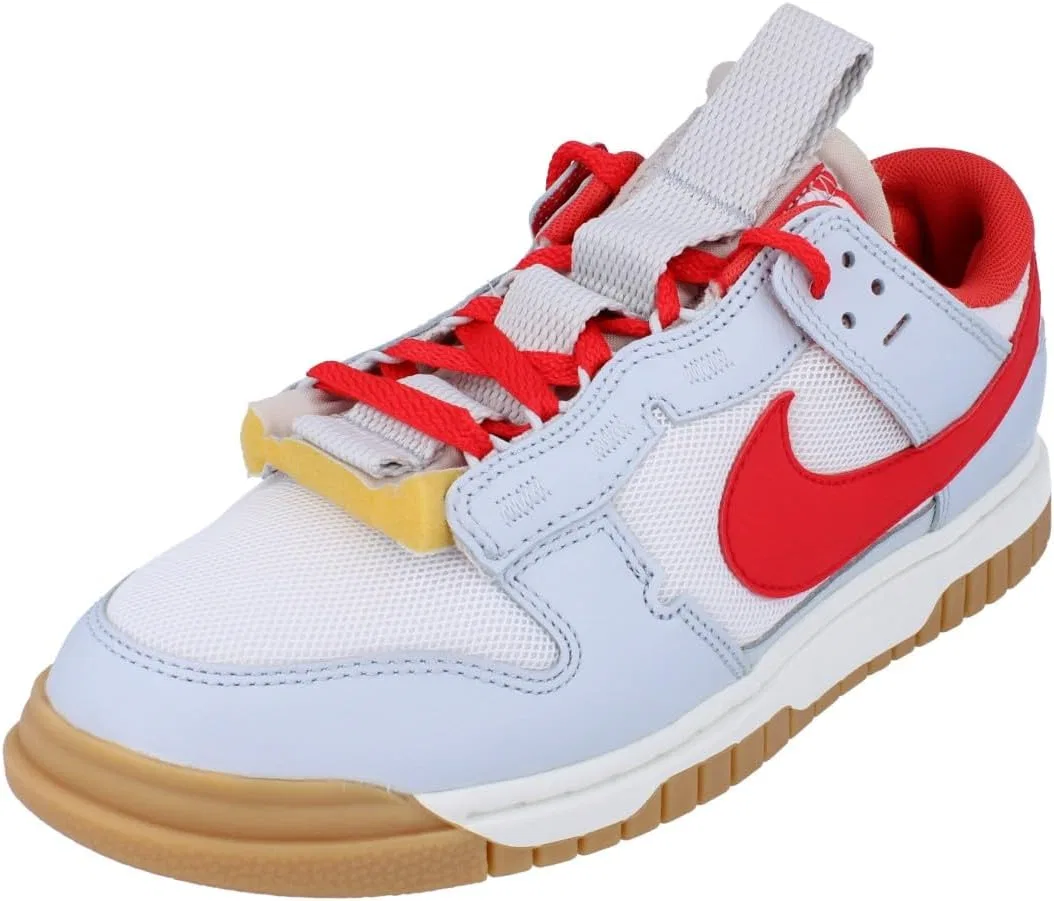Мужские кроссовки Nike Air Dunk Jumbo, White Light Crimson Pure Platinum 102