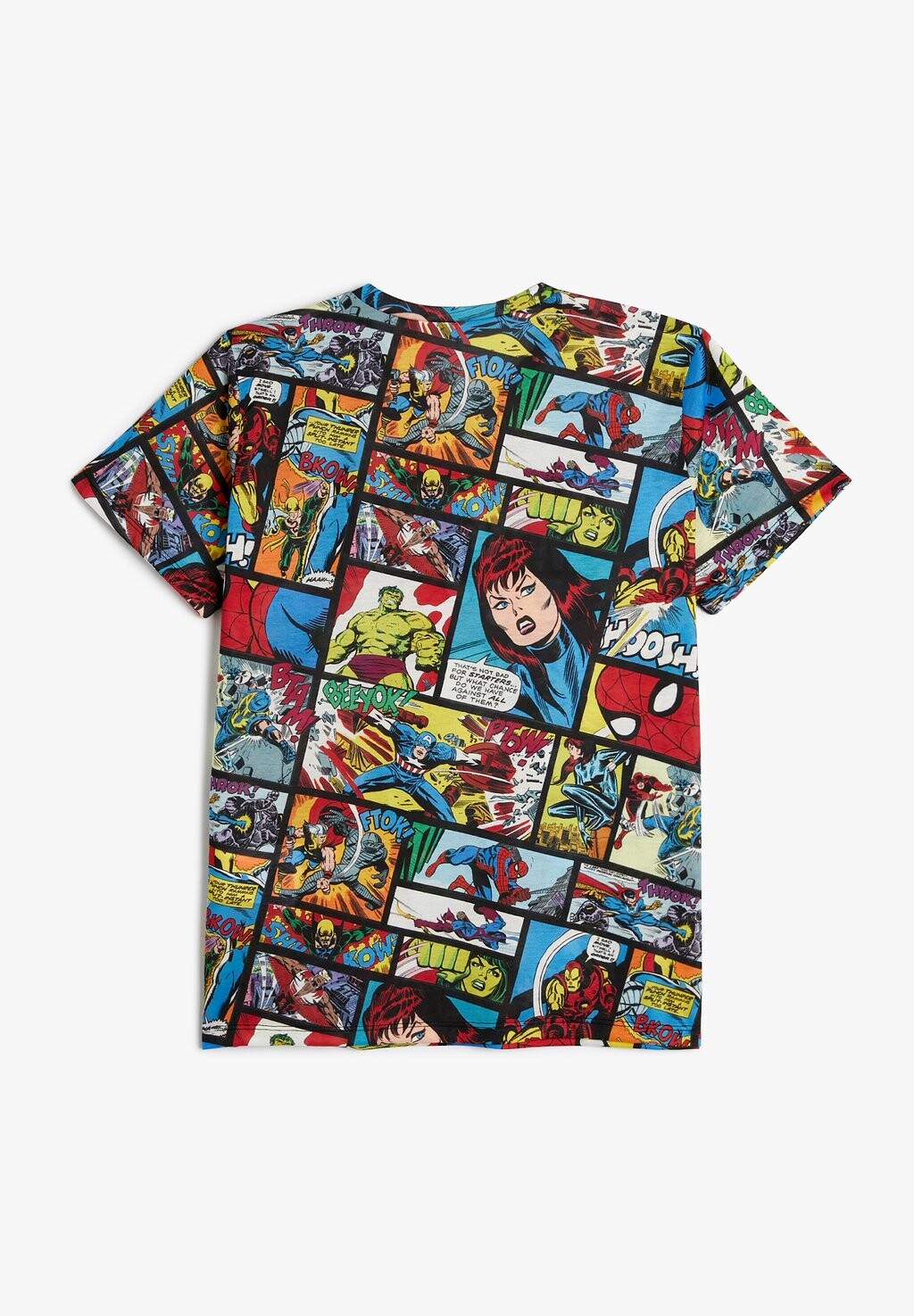 

Футболка с принтом MARVEL SHORT SLEEVE LICENSED CREW NECK Koton, черный