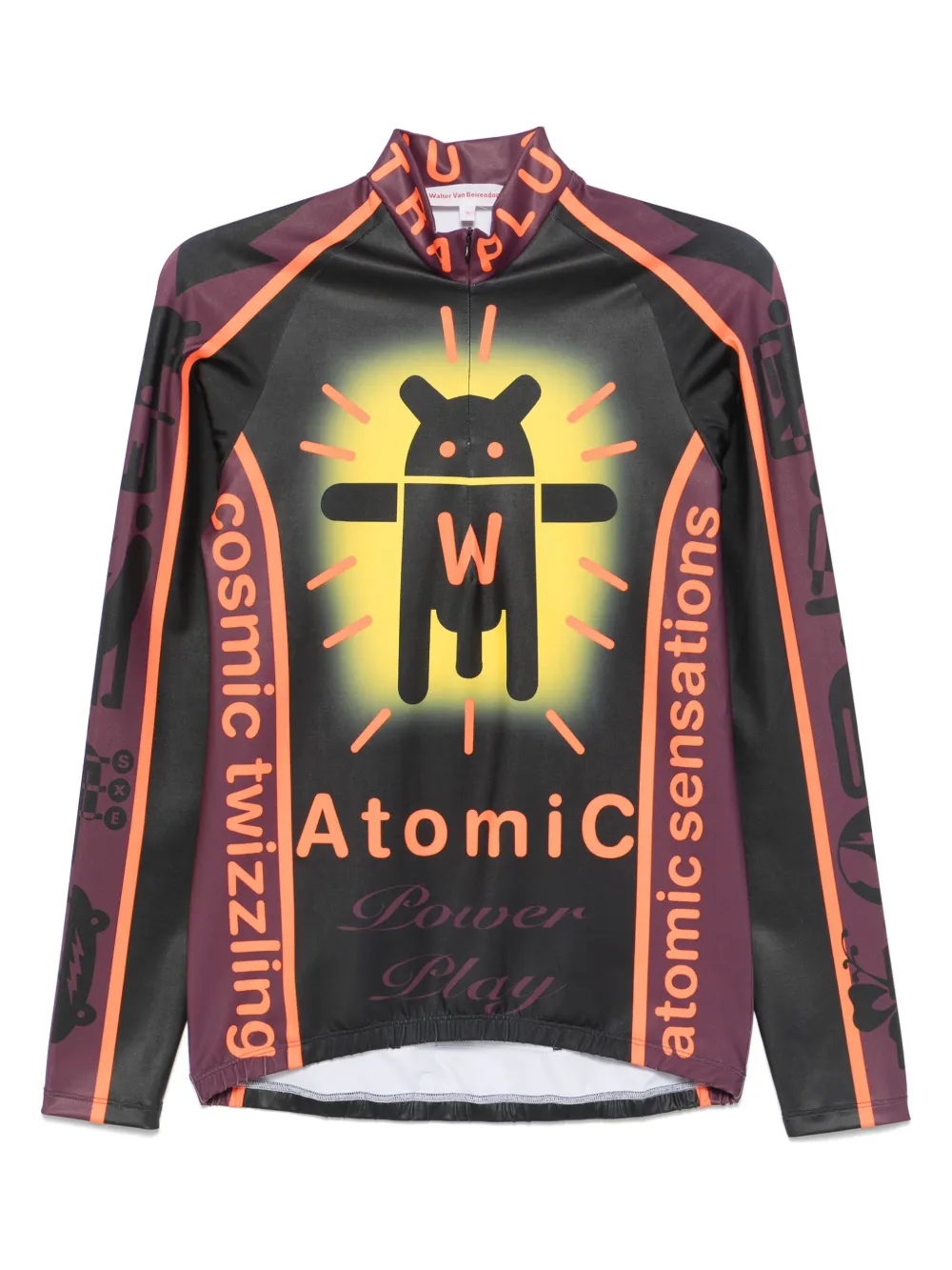 

Облегающий топ Atomic Walter Van Beirendonck, черный