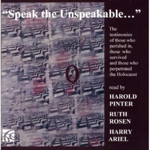 

CD диск Pinter / Rosenruth / Ariel: Speak the Unspeakable
