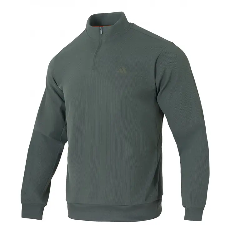 

Adidas Мужская толстовка оливково-зеленого цвета с воротником-стойкой средней высоты, Зеленый, Adidas Мужская толстовка оливково-зеленого цвета с воротником-стойкой средней высоты