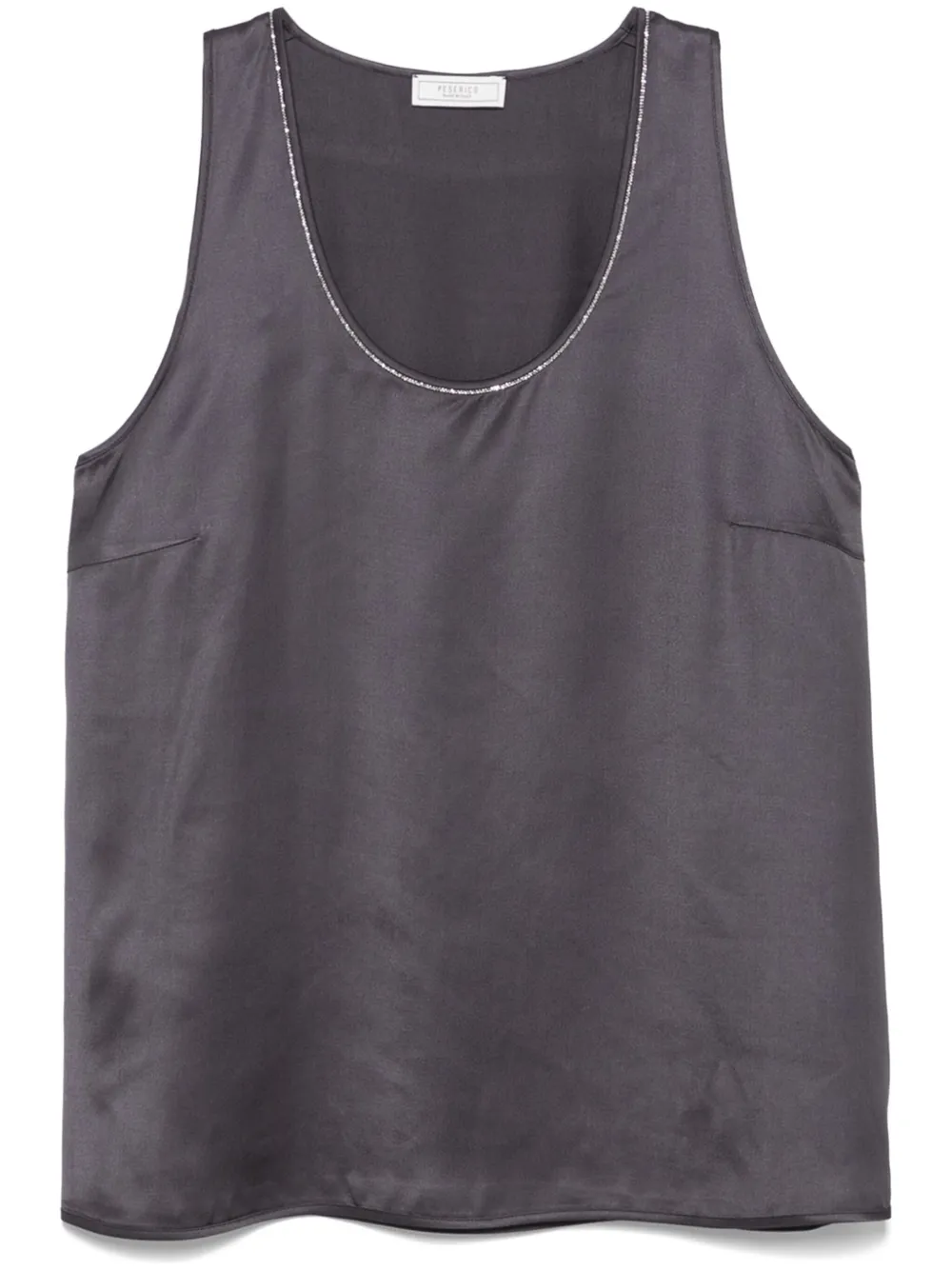 

Топ с бисером Peserico, серый