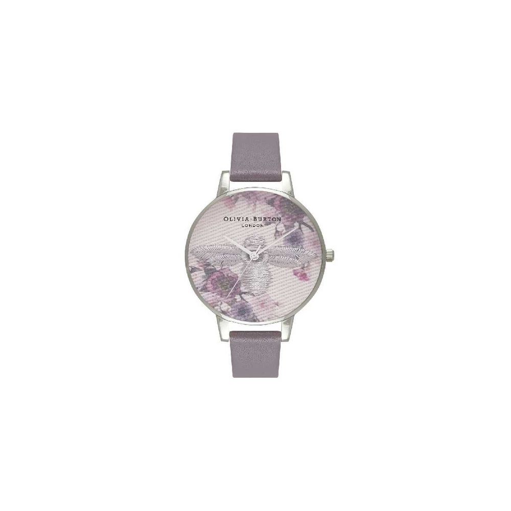 

Часы из серой синтетической кожи Olivia Burton