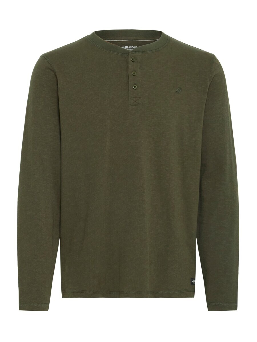 

Лонгслив BLEND Shirt, цвет green/olive/dark green