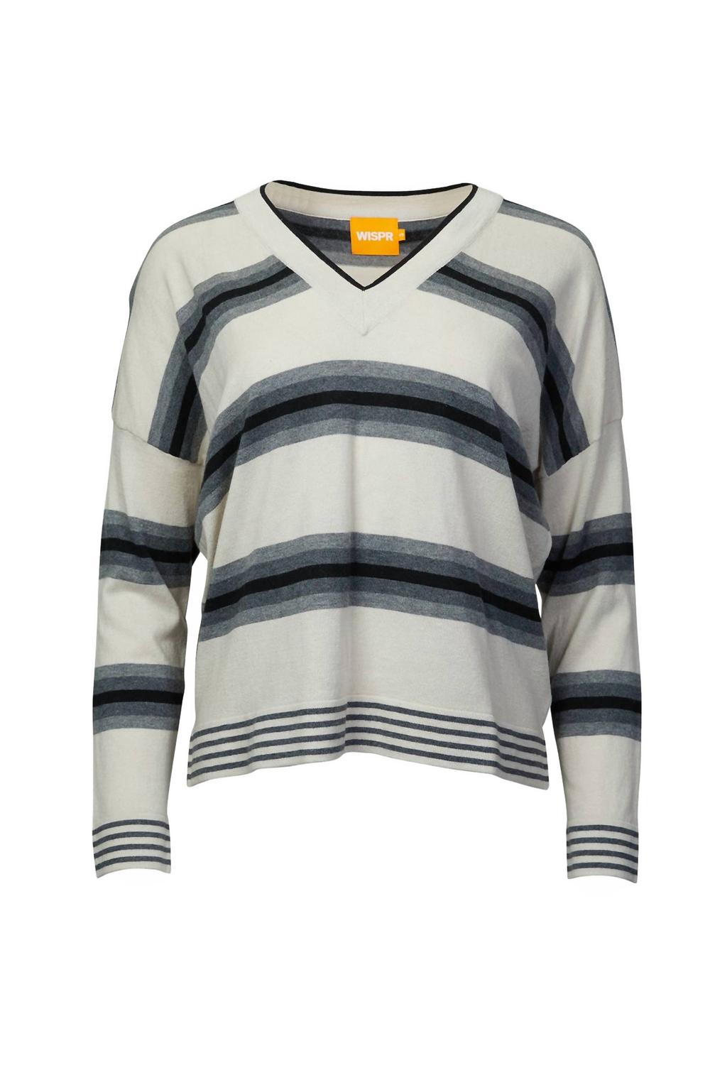 

Градиентный джемпер с V-образным вырезом и полосками в стиле Canvas Brodie Cashmere, Canvas