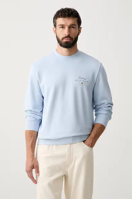 Худи мужское хлопковое Tommy Hilfiger, синий
