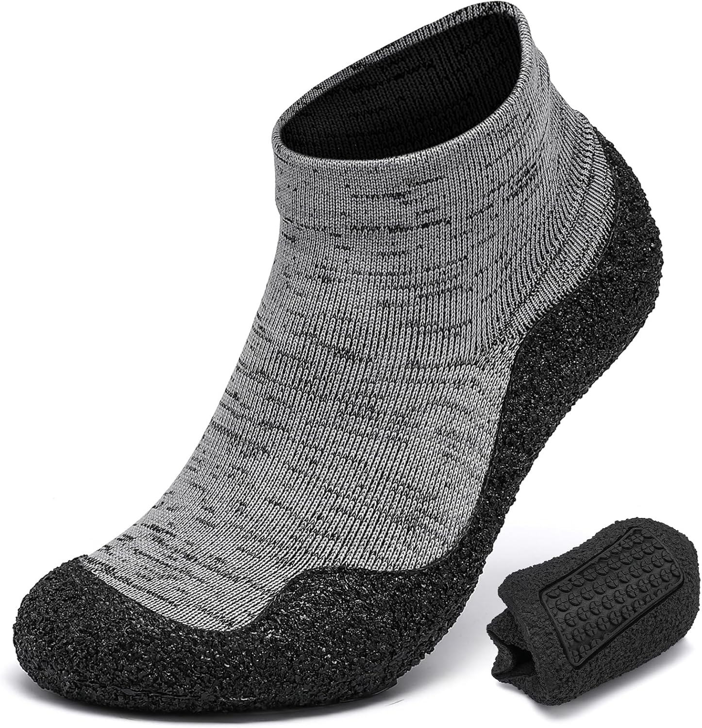 

Мужские и женские носочные кроссовки Минималистичные кроссовки с нулевым падением, для ходьбы, удобные, легкие, ультрапортативные, противоскользящие, многофункциональные для фитнеса, тренировок и йоги Luswin, черный