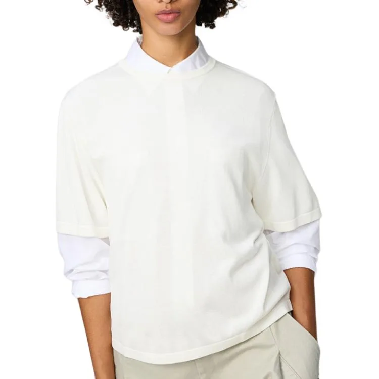 Футболка Clare Waight Keller C Collection SS26 Women's UNIQLO, айвори