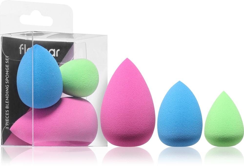 

Набор из 3 спонжей для нанесения тональной основы под макияж Flormar, 3 шт