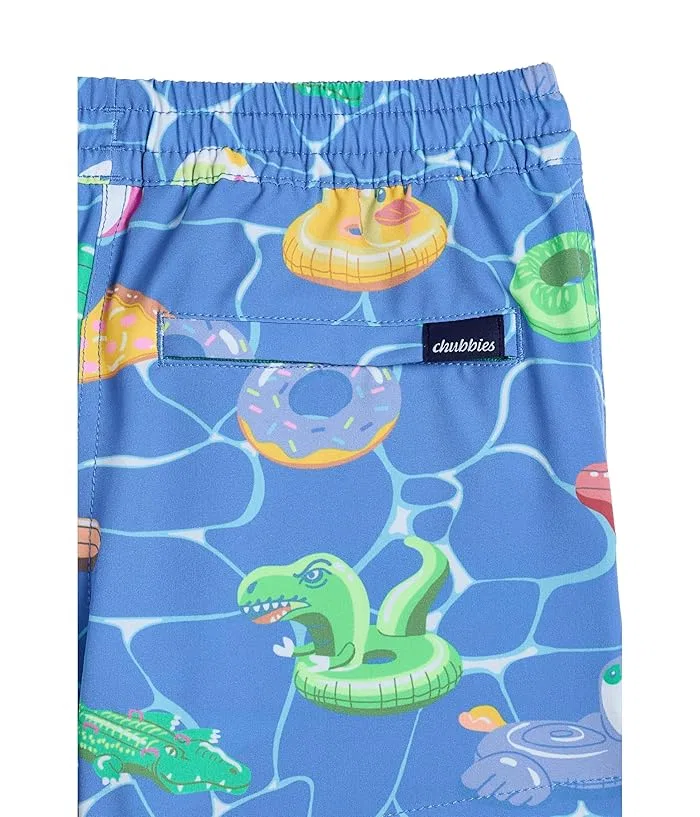 Плавки The Cannonball Crews Lined Swim Trunk Chubbies Kids, Meduim Blue/Pattern Base — фото 3