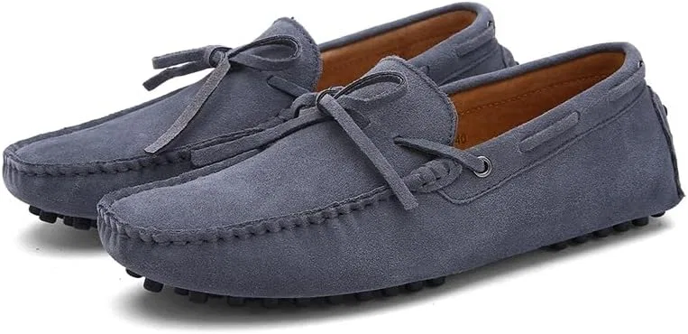 Лоферы кожаные Mens Loafers Shoe, серый PUGHGAETZF — фото 2