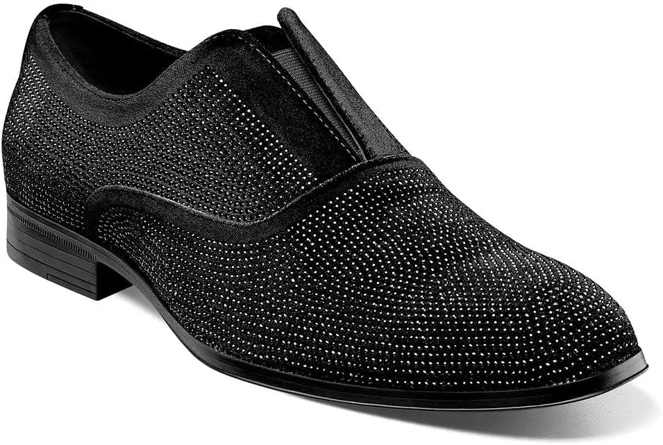 Туфли Stacy Adams Starleigh Herren-Slipper mit Strasssteinen, Black