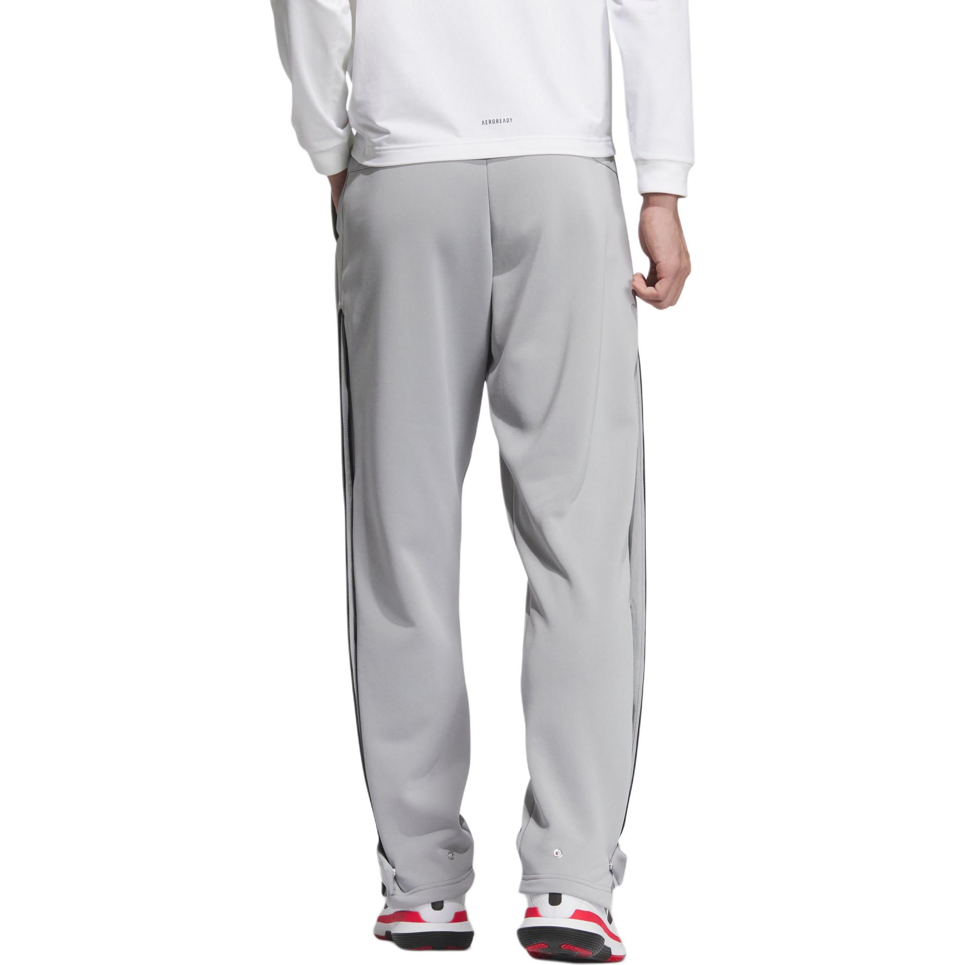 Брюки баскетбольные FW24 трикотажные серые мужские Pure Quality Adidas, серый — фото 4
