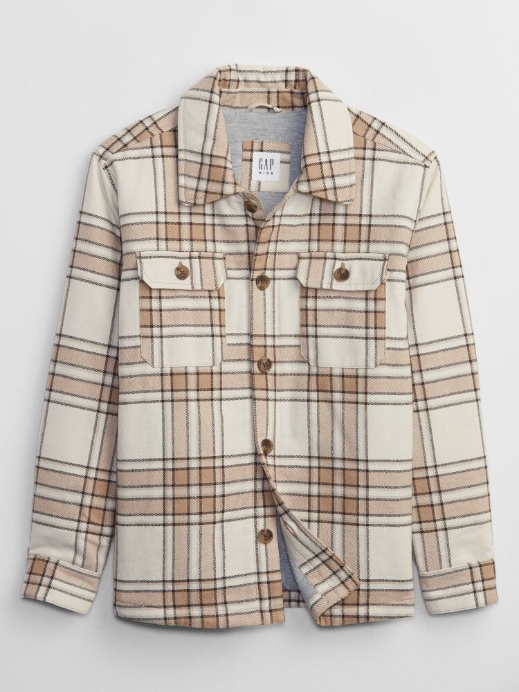 

Детская клетчатая куртка Gap, бежевый