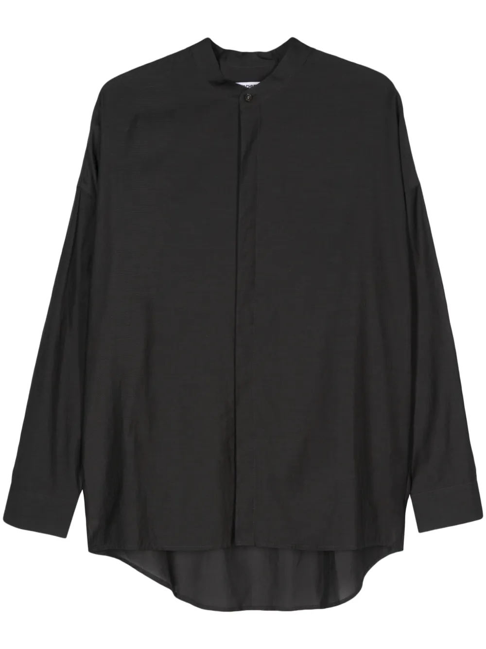 

Рубашка с воротником-стойкой Attachment, серый