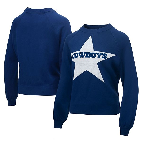 

Женский свитер raglan navy dallas cowboys wordmark star Lauren James
