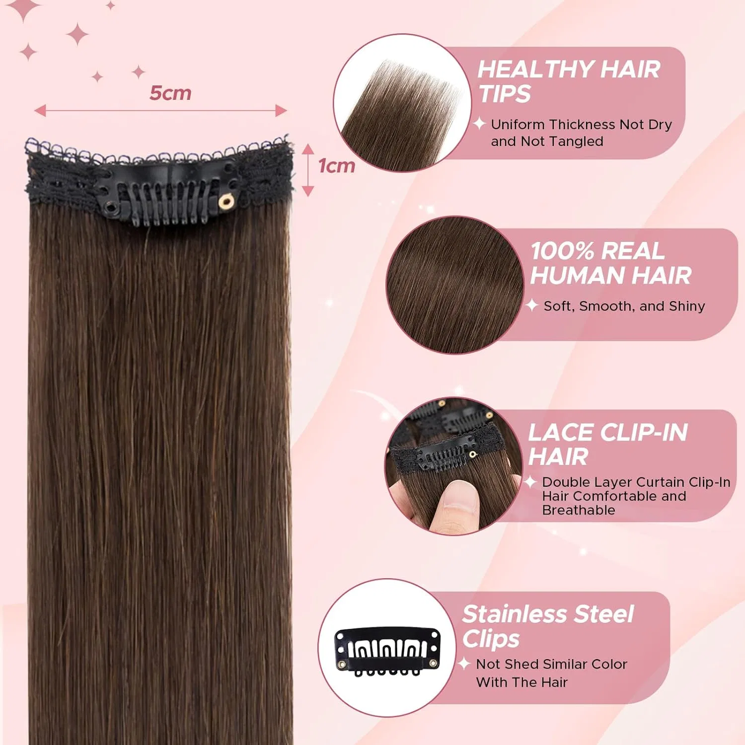 Накладные пряди SEGOHAIR из натуральных волос на заколках Sego — фото 3