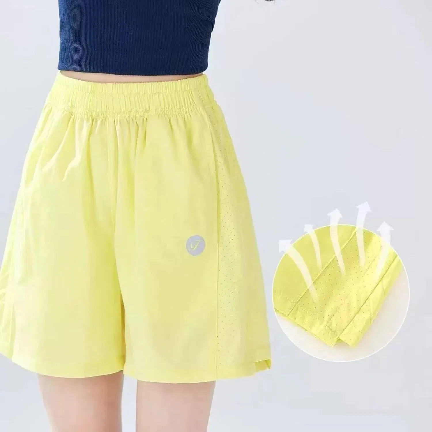 Детские шорты Active Quick-Dry, SEHIOZNI, желтые — фото 4