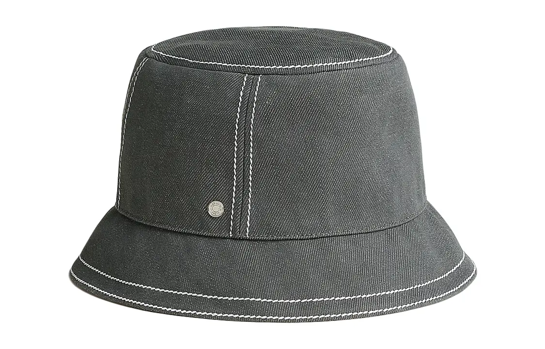 

Хлопковая панама унисекс HERMES, серая