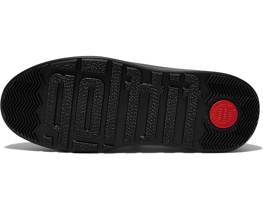 Лоферы FitFlop F-Mode Leather Flatform Penny Loafers, цвет All Black — фото 3