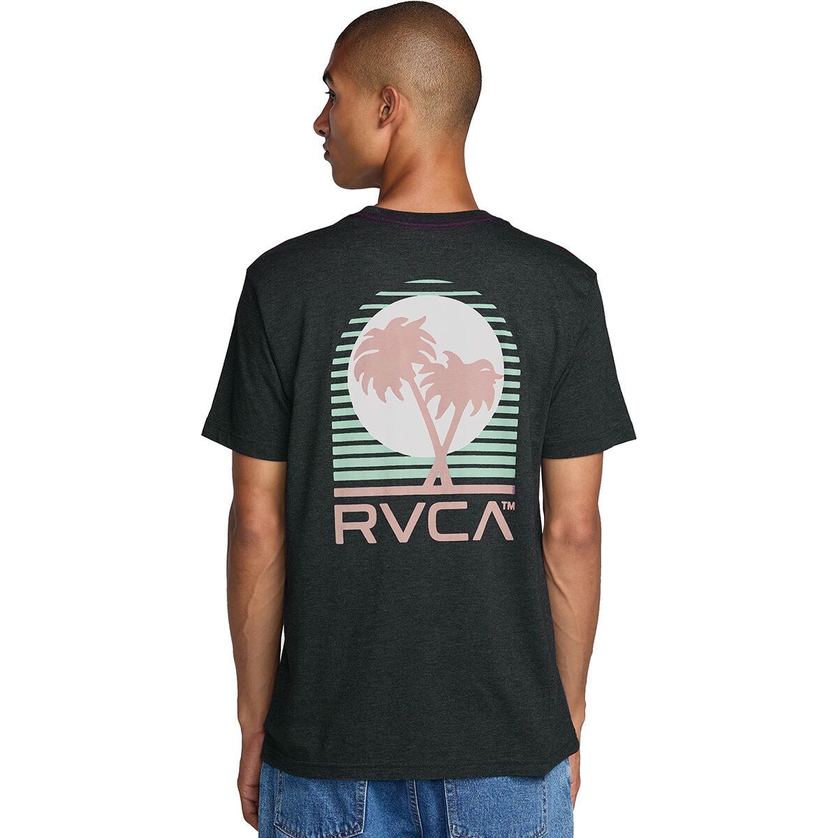 

Пуэрто новый футболка с коротким рукавом Rvca, черный