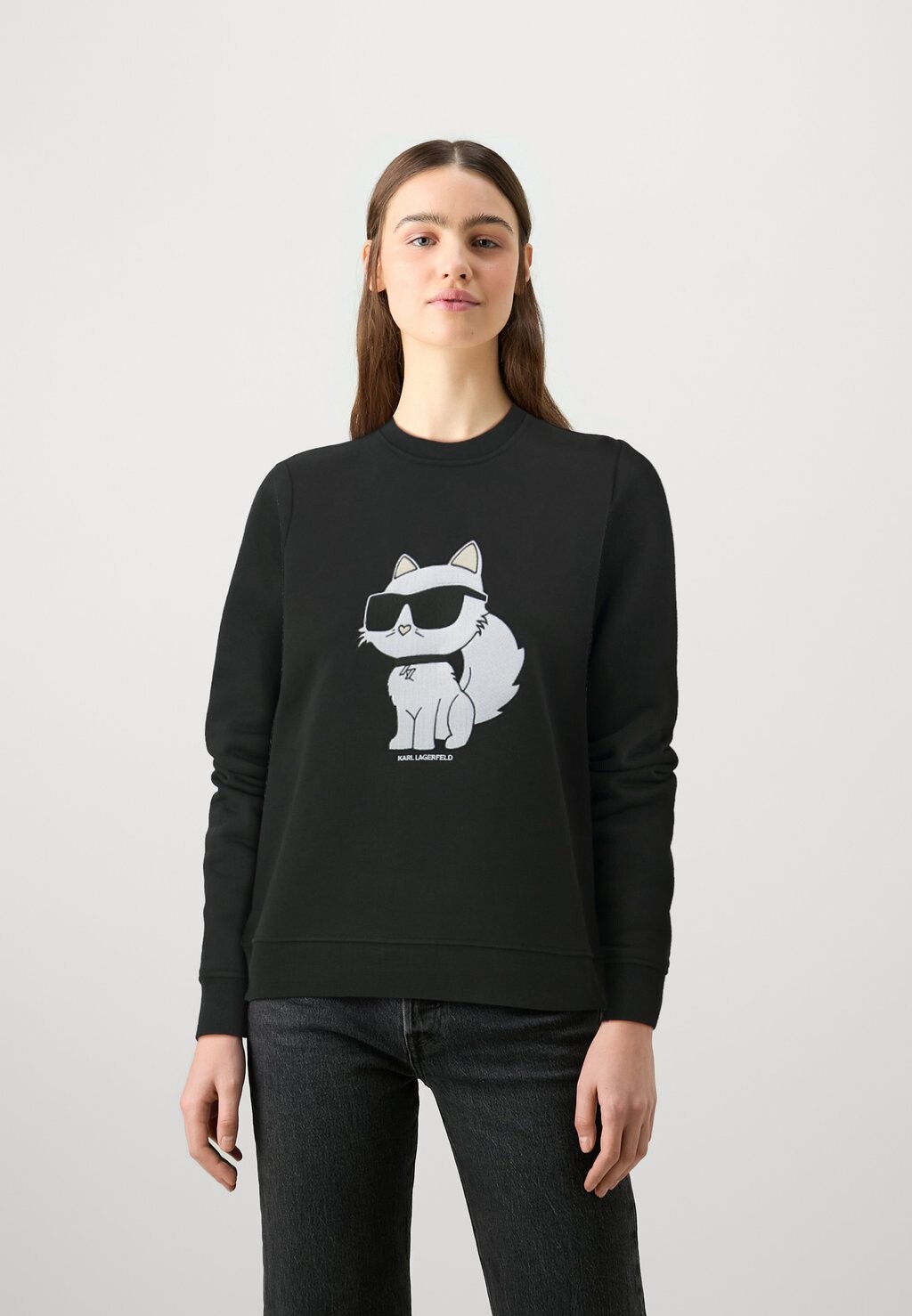 

Свитер IKONIK CHOUPETTE KARL LAGERFELD, черный