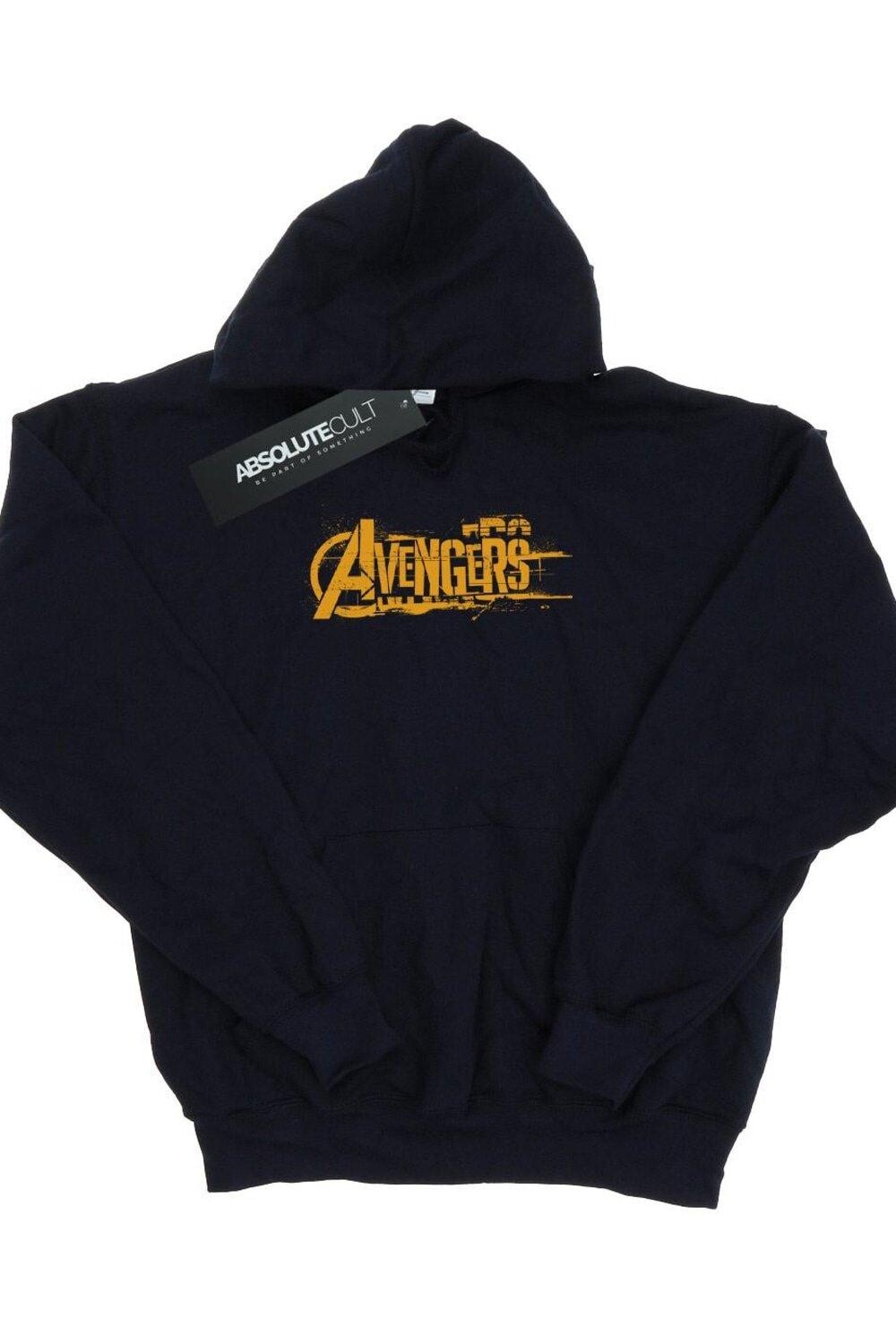 

Оранжевая толстовка с логотипом Avengers Infinity War Marvel, черный