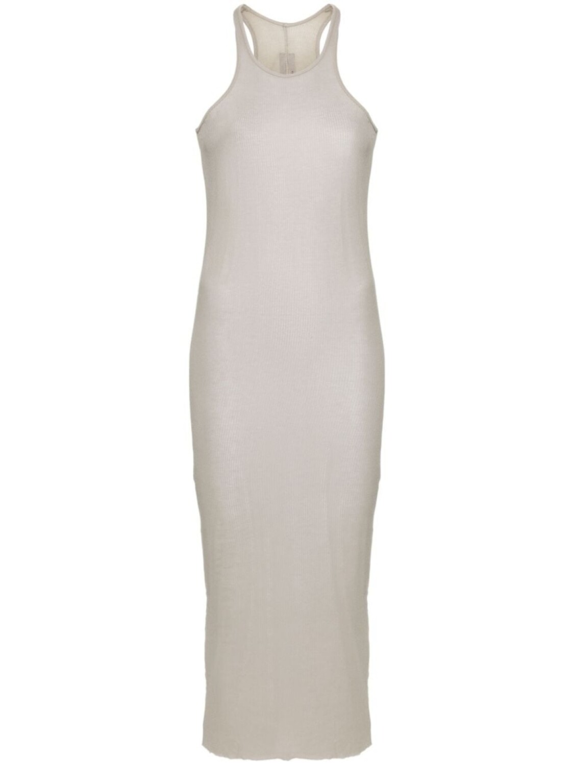 

Rick Owens DRKSHDW платье миди в рубчик без рукавов, серый