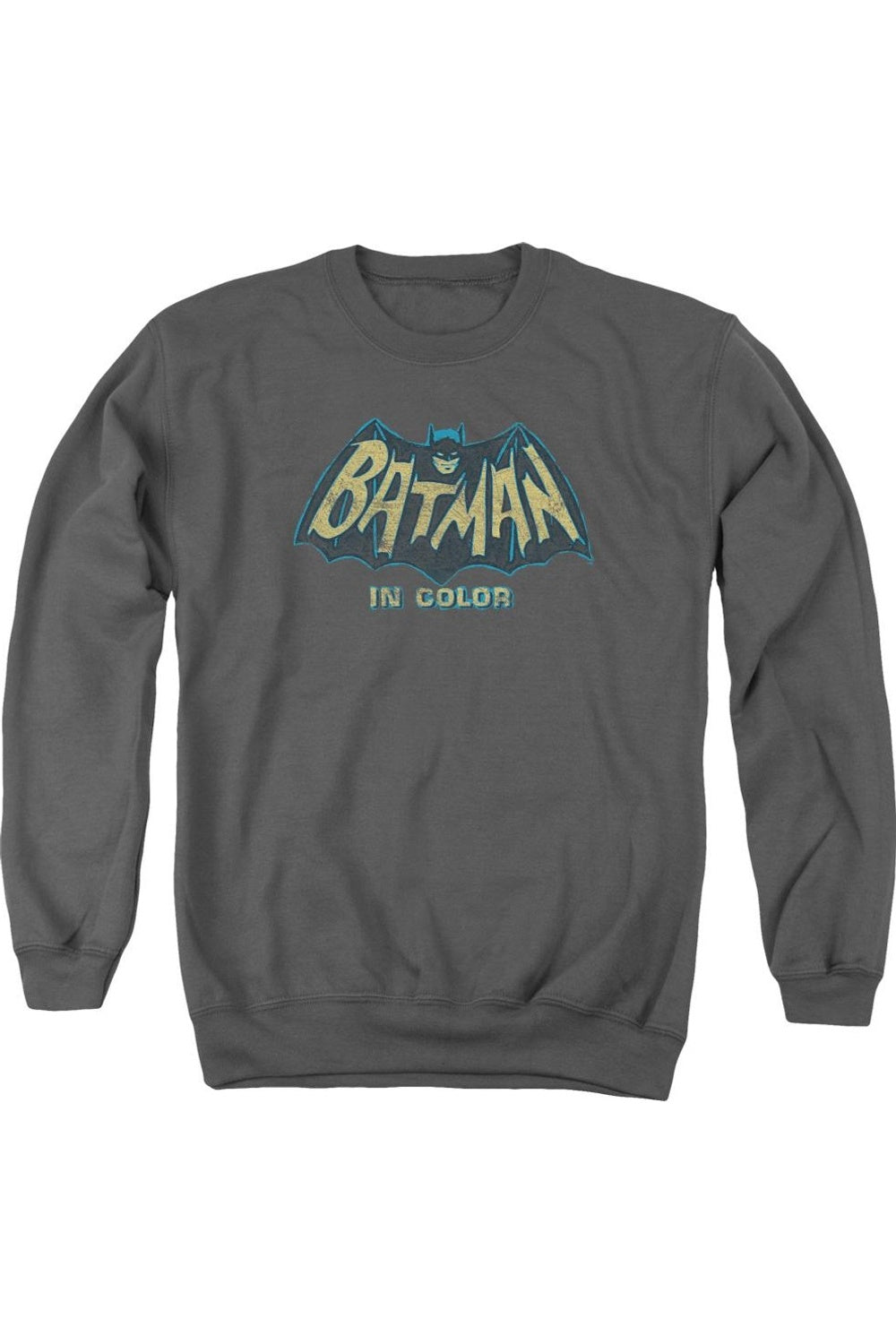 

Толстовка Batman Classic Tv In Color для взрослых с круглым вырезом Gildan, цвет charcoal