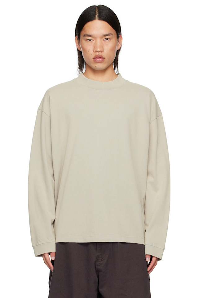 

Длинный свободный футболка с длинными рукавами Relaxed-Fit Acne Studios, серый