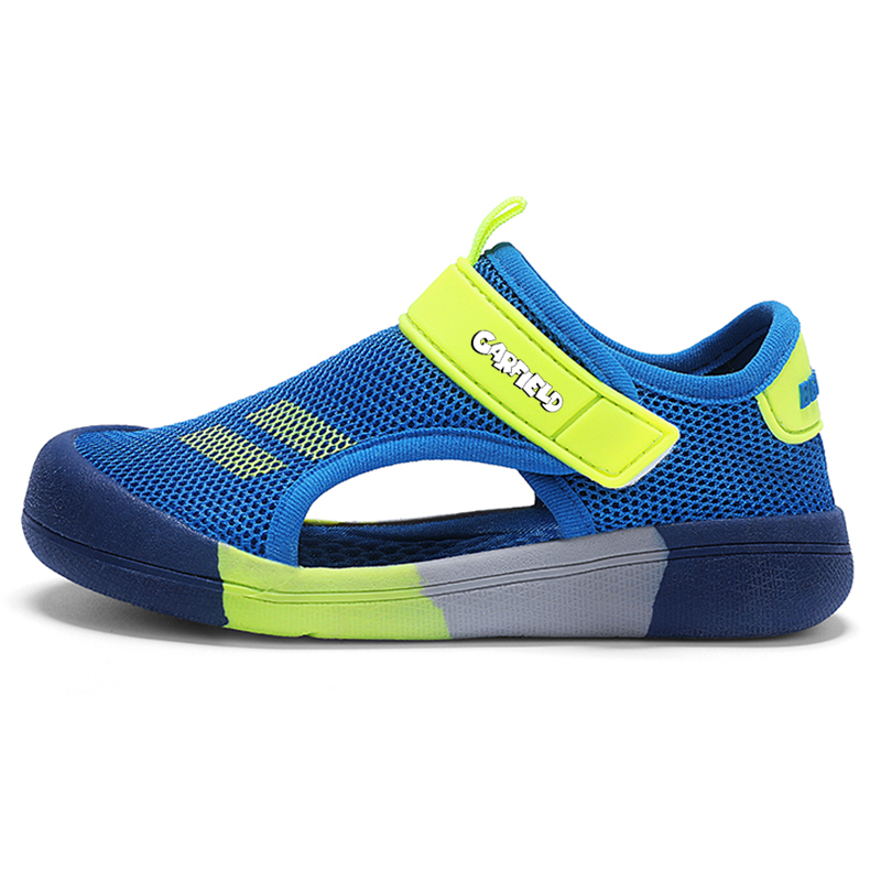 

Детские сандалии с низким верхом, устойчивые к истиранию, дышащие, легкие, с амортизацией JIAFEIMAO, синий