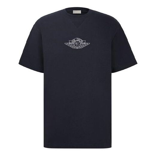 

Футболка air jordan capsule collection x 'navy' Dior, синий