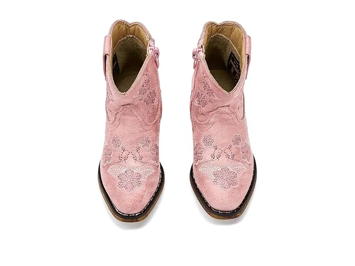 Сапоги с цветочной вышивкой Blossom Roper Kids, Pink Vintage Faux Leather — фото 3
