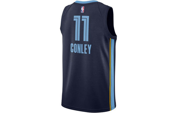 Майка Nike NBA Casual Sports Basketball Vest SW Fan Edition Memphis Gray Memphis Grizzlies 11 Navy Blue, синий — фото 2
