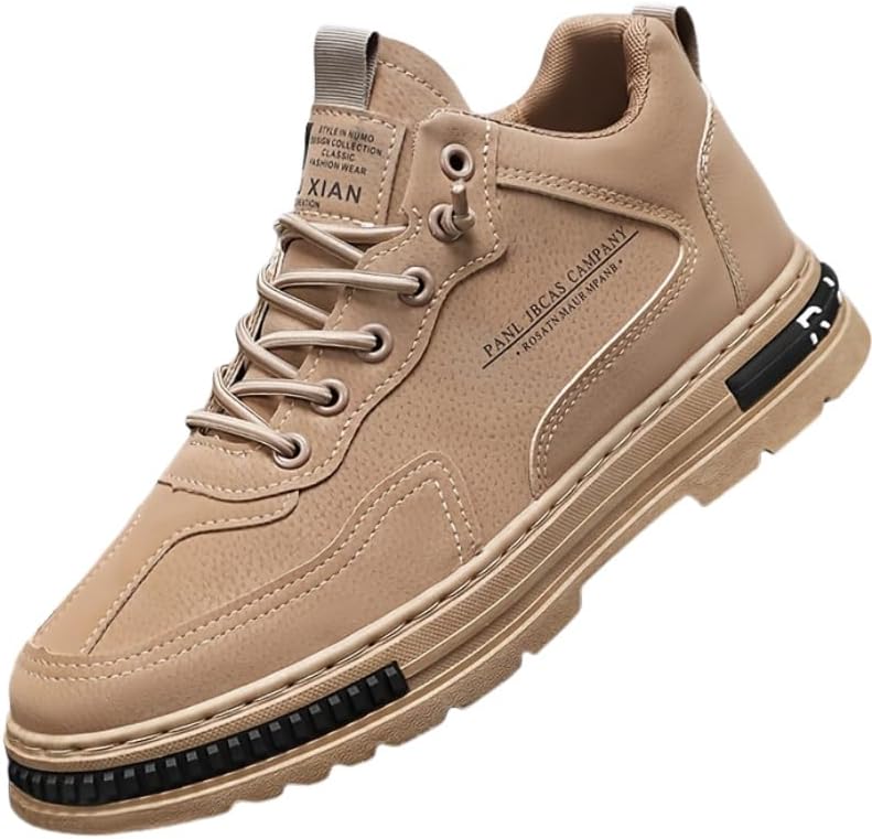 

Мужские всесезонные туфли - противоскользящие, прочные, дышащие кроссовки низкого типа с шнуровкой, черного цвета, с верхом из ПУ и подошвой из ПВХ, идеально подходят для повседневной носки и активного отдыха Clolinde