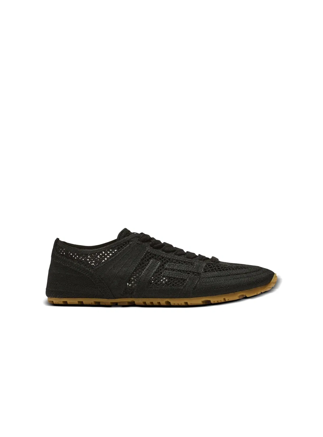 Кроссовки Racer 45 с макраме BALMAIN, черный