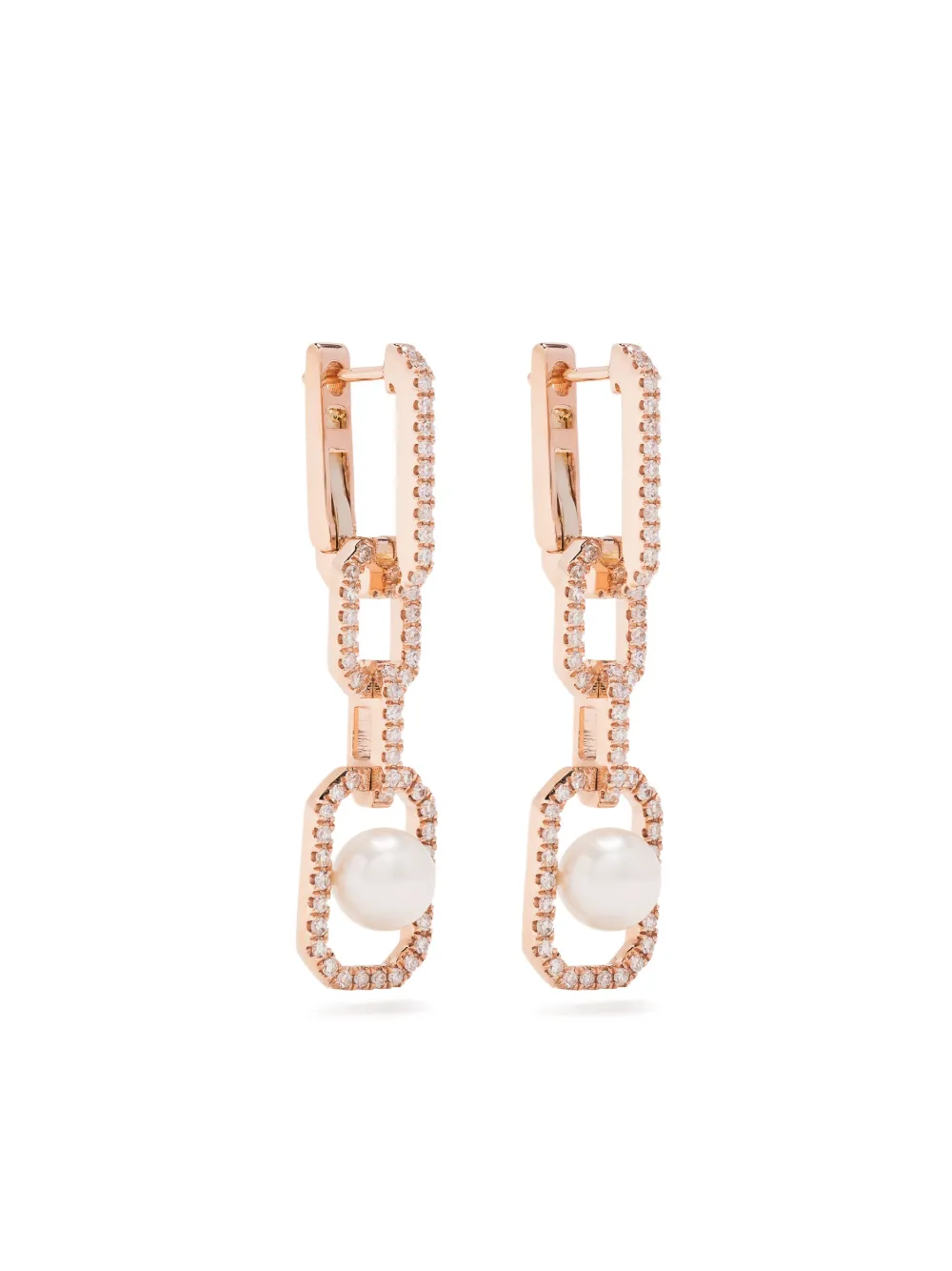 

Серьги из желтого золота с жемчугом и бриллиантами SHAY, золотой