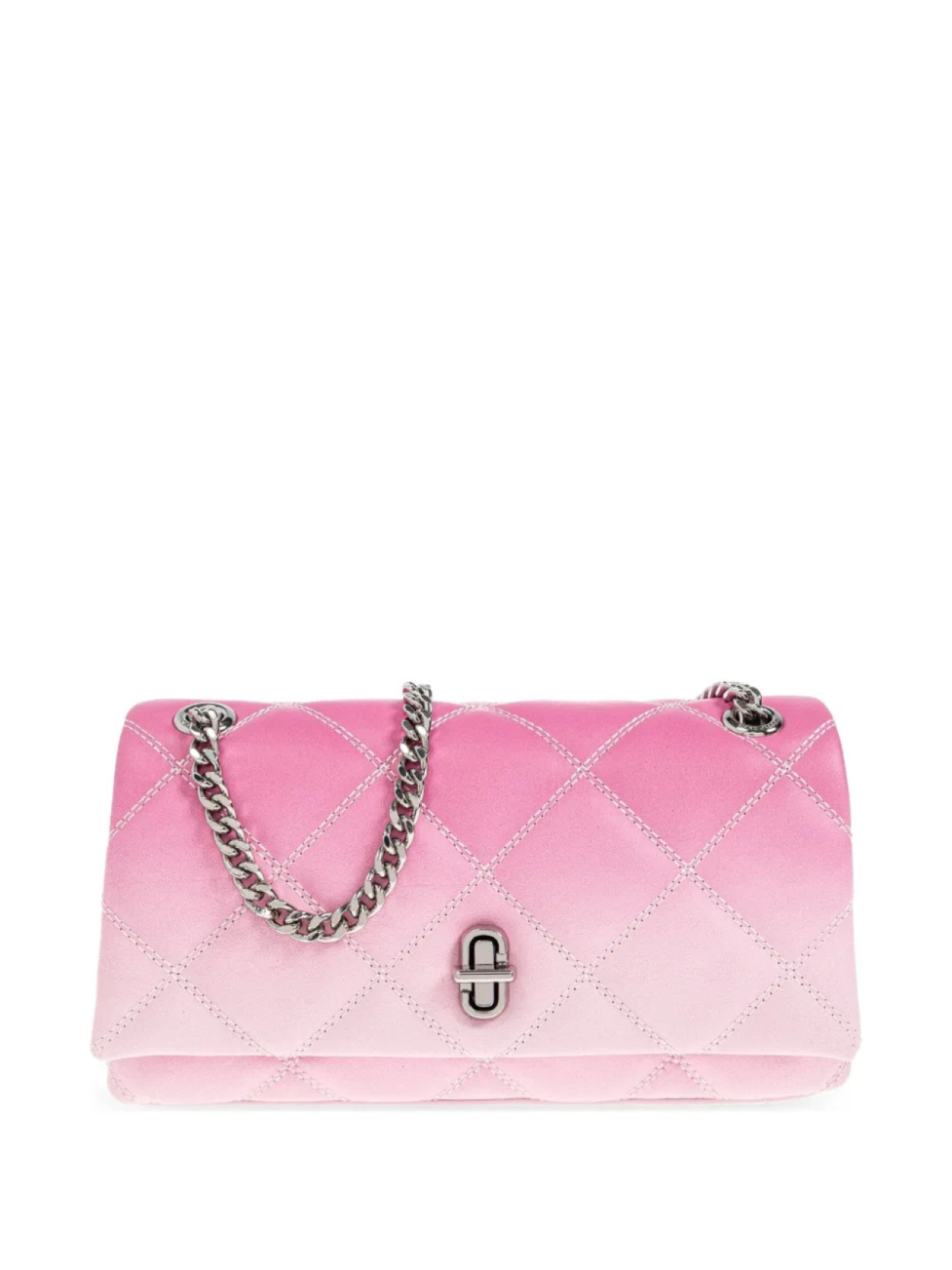 

Marc Jacobs Маленькая стеганая сумка через плечо с двумя цепочками, розовый
