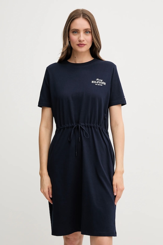 

Хлопковое платье Tommy Hilfiger, темно-синий