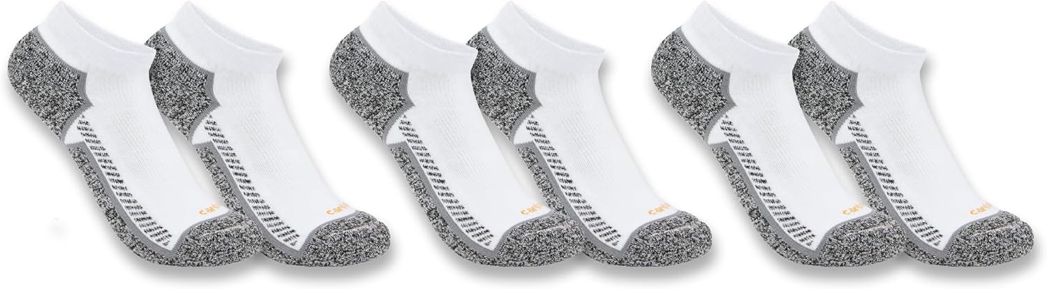 

Carhartt мужские носки SL3283M Force Lightweight Low-Cut, 3 пары, White