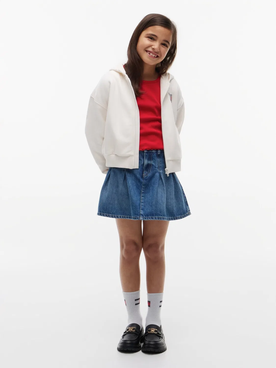 Толстовка на молнии Tommy Hilfiger, White — фото 4