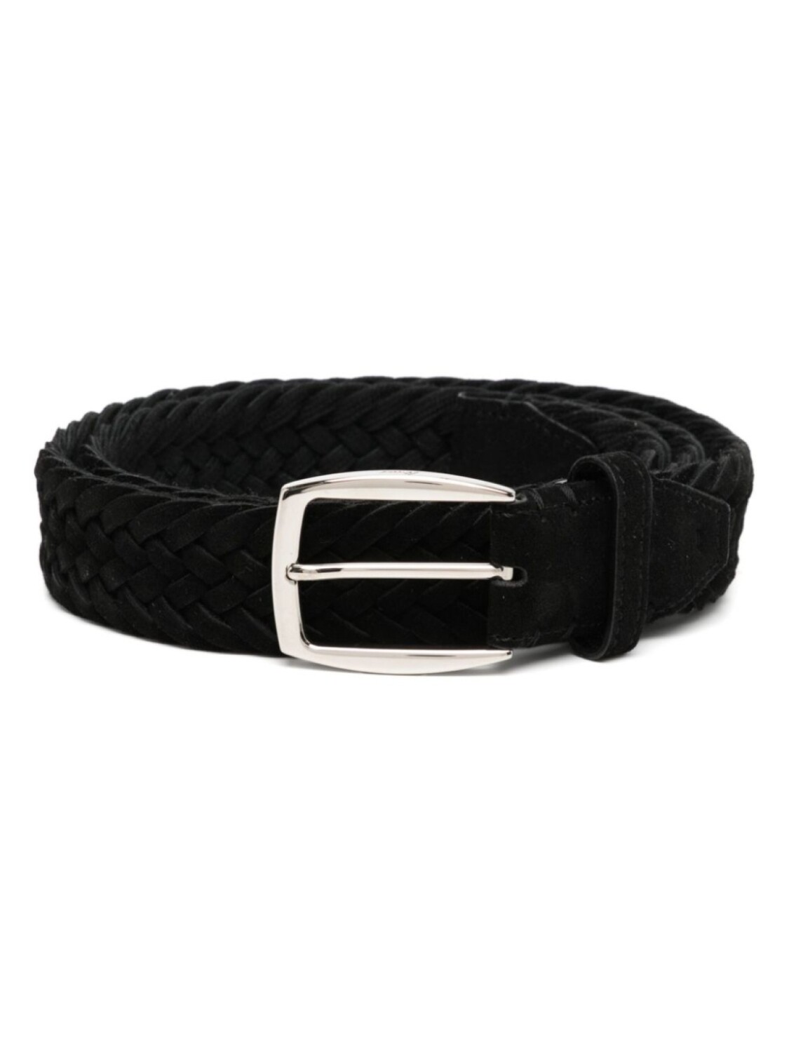 

Плетеный ремень Nubuck Brioni, черный