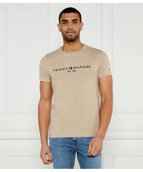

Футболка Slim fit Tommy Hilfiger, бежевый