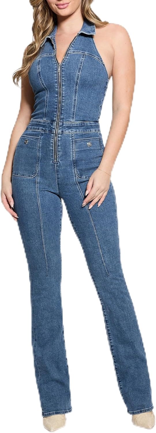 

GUESS женский комбинезон Eco Mia Halter, Pixie Blu